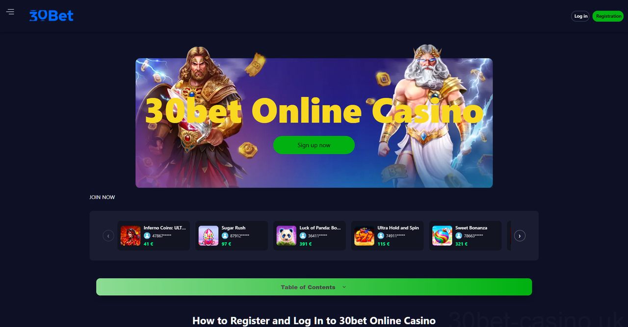 30bet Casino Casino